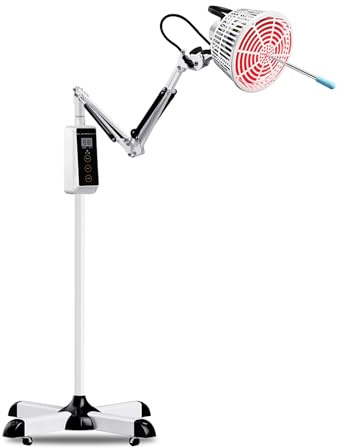 Leawell 3-in-1 TDP Ferninfrarot Infrarotlampe Medizinisch Mineralien Therapielampe mit Ständer Infrarot Wärmelampe Rotlichtlampe zur Arthritis, chronischen Schmerzen, Schlafstörungen, Wundheilung‌