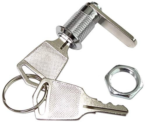 AERZETIX - Serratura con chiavi piatte - Per mobili cassetta postale - Ø12mm - C43603