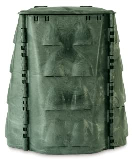 BAUER Komposter | Schnellkomposter | Thermokomposter | 300 L | 10mm Starke Wände aus hochwertigem Polyethylen mit Schaumstoffkern | Ausgeklügeltes Belüftungssystem | Mit antibakterieller Behandlung