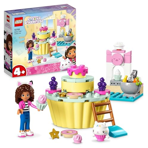LEGO 10785 Gabby et la Maison Magique Praline et P’tichou S’Amusent, Jeu avec Figurines Gabby et Le Chat, Cuisine avec Cupcake et Accessoires, Jouets pour Filles et Garçons Dès 4 Ans