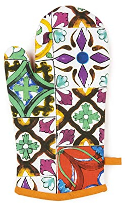 Excelsa Lisbona Guanto da Forno, Taglia Unica, Fodera 100% Cotone, Imbottitura in Poliestere