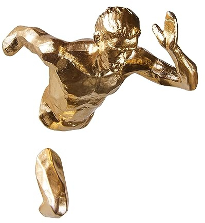 Wanddeko Skulptur Kletterer Figur Männer laufende Skulptur Running Statue Dekofigur 3D Wandskulpturen Climing Statue Wandschmuck ,Kunst Wandbehang Skulptur Deko Wohnzimmer Hintergrund Wanddekoration