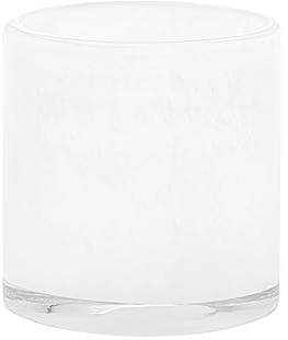 blomus Windlicht -SAGA- | Kerzenhalter aus Glas | Farbe White | Größe M | Ø12 x 12H cm | für Innen- und Außendekoration