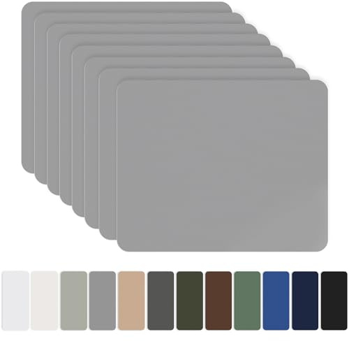 Nylon Selbstklebende Patches, OAZ 8 Stück 20x15cm Selbstklebender Wasserdichte Reparatur Patch, Nylon Flicken Selbstklebend Grau, für Zelte, Daunenjacke, Schlafsack, Tasche