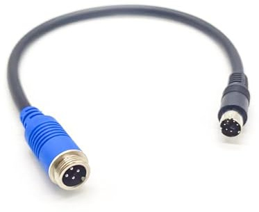 Connettore mini DIN maschio elettrico 6 poli su GX12 4 pin cavo a iniezione dritto maschio 22 AWG PVC 300 mm