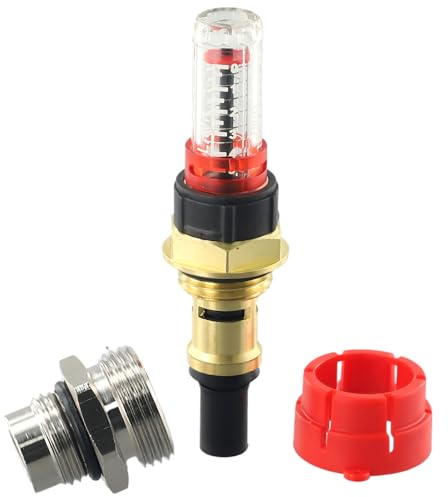 ZYWUOY Lot de 10 débitmètres collecteurs, débitmètre pour chauffage au sol, régulateur de débit collecteur DN25 (10)