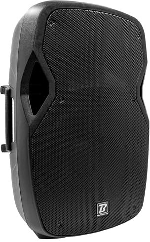 Enceinte Active 15 noire 2 voies - Puissance 450 Watts - Connexion sans Fil Bluetooth - Entrée Micro/Ligne - Lecteur USB/SD intégré - TWS - Puissante et Polyvalente - Idéale pour DJ, Animation, Scène