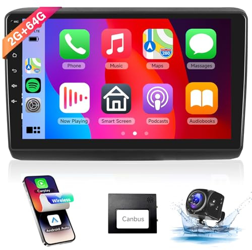 【8 Núcleo 2+64G】 Hodozzy Carplay Radio Coche para FIAT Ducato/Peugeot Boxer/Citroen Jumper 2011-2022,9 Pulgadas Autorradio Android con Pantalla Táctil/DSP/GPS/RDS/FM/Bluetooth/USB/WiFi