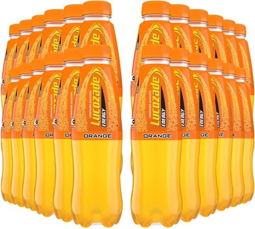 Lucozade Energy Drink 500ml Bottles All Flavours (12 x 500ml, Orange)