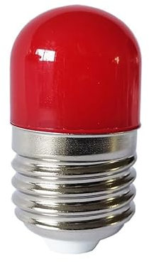 YXJX low voltage bulbs, Confezione da 20, lampadina LED luce colorata DC12-85V T26S E27 vite/B22 baionetta 2W luce decorativa for le feste(Rosso,E27)