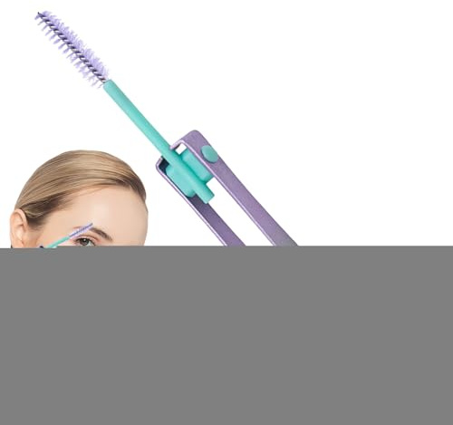 Augenbrauen-Pinzette, 2-in-1, Edelstahl-Pinzette für Augenbrauen mit Pinsel, Haarzupfwerkzeug, Falsche Wimpern, Make-up-Pflege für Reisen, Outdoor