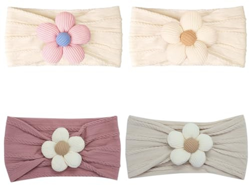 4 Piezas Diademas Bebe, accesorios infantiles para niñas, niños y bebés recién nacidos, Para Bebé Niña Recién Nacida Accesorios De Cabello