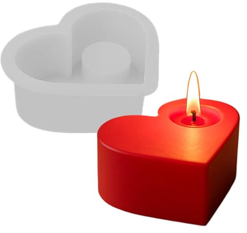 Stampo A Cuore Per Candele Forma Artigianale Per Colata Di Resina