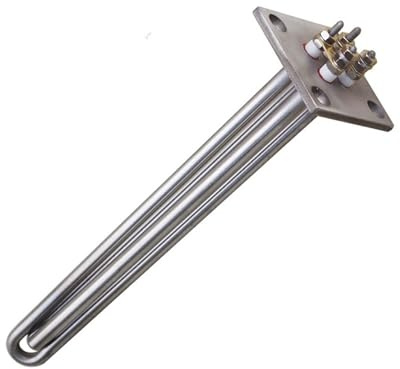 Industrielles Heizelement Mit Quadratischem Flansch, Edelstahl 304, Elektrisches Rohrheizelement, 36 V 1200 W, 48 V 1500 W, 24 V 600 W(240v 1000w L240mm)