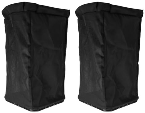 Akozon Bolsa de Césped de Repuesto Negra para Tractores de Césped L105 L107 L108 L110 L111 L118 L120 L130 AM122416, 2 uds.