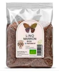 Semillas de Lino Marrón, 500 g. Pack de 2