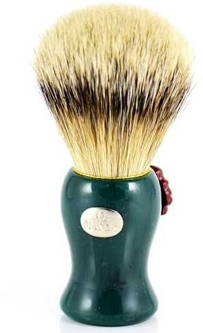 Omega Pennello da Barba Tasso Argentato Sintetico Bianco