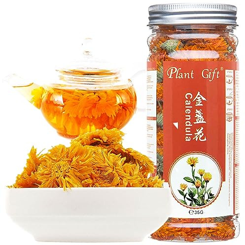 Plant Gift Herbal Calendula Tea, té de la flor china, 100% natural de la caléndula seca Organic 35G / 1.23oz
