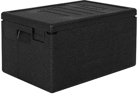 Cambro EPP Economic Cam GoBox Insulated Top Loading Food Pan Carrier - 46 Litres, Stores 1 x 1/1 GN Pan 200 mm Deep, Maintains Hot and Cold Temperatures for 4+ Hours, -40°C to 120°C, DW576