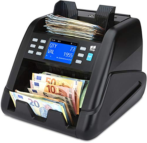 ZZap NC55 Banknotenzähler für gemischte Stückelungen & Falschgelddetektor - Geldzählmaschine Geldzähler Banknotenzählmaschine