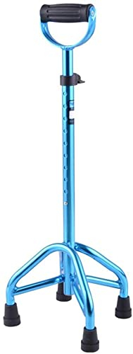 Rutschfeste Teleskop-Gehstöcke mit 4 Füßen, Gehstock aus Aluminiumlegierung, tragbar, stehend, 10 Grad, leicht, verstellbar, statische Belastung, 158 kg für Vatertag, Erntedankfest, Rollator wa