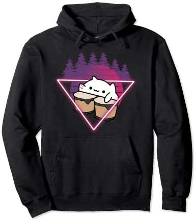 Bongo Cat trommeln Musik Katzen Internet Memes Pullover Hoodie