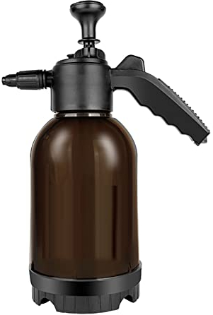 AMZLORD Schaumkanone Drucksprühgerät, Manuelle Schaumsprüher Füllmenge 2L Universal-Schaum-Erzeuger for verschiedenste Reiniger wie z.B. Auto-Shampoo und Fahrrad-Reiniger (Schwarz)