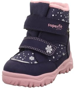 Superfit Mädchen Husky1 Warm Gefütterte Gore-tex Schneestiefel, Blau Rosa 8020, 26 EU