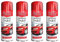PEBBLE HUG All Purpose Spray Paint, Red Gloss Aerosol Paint, Ideal and Perfect Finish for Cars, Bikes, Vans, Metal and Wood, Quick Drying, (4 Pcs)