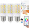 I-SHUNFA WiFi RGBWW E27 Led Lampadina intelligente,10W 800Lm (RGB & 2700K-6500K) AC 230V,cambio di colore con lampade a sincronizzazione musicale, Lavora con l'app Alexa Google home (2 pezzi)