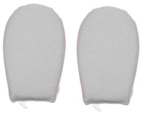 Amosfun 2 Pièces Éponge Résistant Aux Hautes Températures Défroisseur à Vapeur Portatif Tapis De Repassage Anti Vapeur De Vapeur Pour Vêtements Mini Grey Polyester