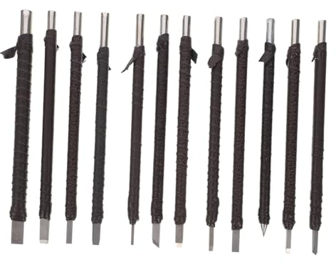 NUOBESTY 12pezzi Per Intaglio Con Utensili Tungsteno Per e Intagli Per Principianti e Esperti