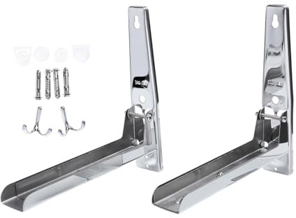 Ciieeo Soporte Inoxidable Rejillas para Microondas y Cocina Colgante Resistente Diseño De Gancho