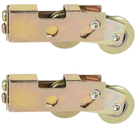 Namvo 2PCS Sliding Patio Door Rollers Tandem Roller Assembly Replacement Sliding Glass Door Rollers Steel Ball Bearing Wheel Replacement for Smooth Operation