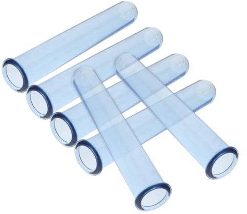 IWOWHERO 6st Reagenzglas Für Hydrokulturvasen Blumenvermehrungsstation Blumenröhren Aus Kunststoff Ausbreitungsstationen Terrarienglas Vermehrungsvasen Für Pflanzen Heimdekoration STK Blue