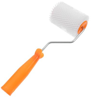 Artibetter Self-Leveling Screed Spiked Roller 4 Inch 13mm Tooth Height Latex Floor Roller Defoaming Tool for Cement Floor Painting