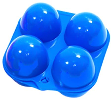 Dmuzsoih Scatola portauova portatile a 4 cinghie, contenitore per uova da campeggio, porta uova con manico, dispenser per uova con vassoio per uova, a prova di perdite, antiurto, per picnic, viaggi