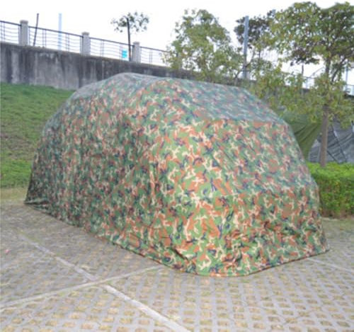 Labasuan Garage Pieghevole Mobile Mimetico, Copertura Auto Semiautomatica Portatile per Esterni, Robusto Tettoia per Parcheggio in Tessuto Oxford Spesso(L6*W2.7*H2.5M)