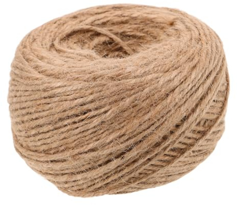 jojofuny Cordel De Yute Natural: Cuerda De 2 Mm Y 100 M para Envolver Manualidades, De Boda Y Manualidades. Cordel Resistente para Jardinería.