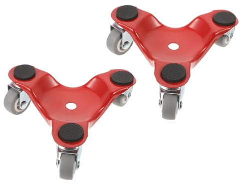 HYTROVE Chariot à Meubles à 3 Roues Métallique Outil De Déménagement De Meubles Coussins Protecteurs Chariot Pour Déplacer Lot De 2 Pièces Pour Usage Domestique Et Industriel