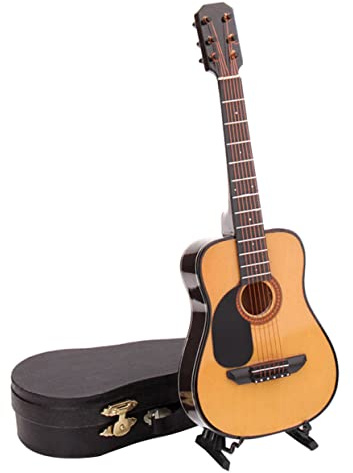 Milisten Mini Chitarra Decorativa Da 10 Cm in Materiale Resistente Per Decorazione Domestica, Accessorio Fotografico e Regalo Per Amanti Della Musica