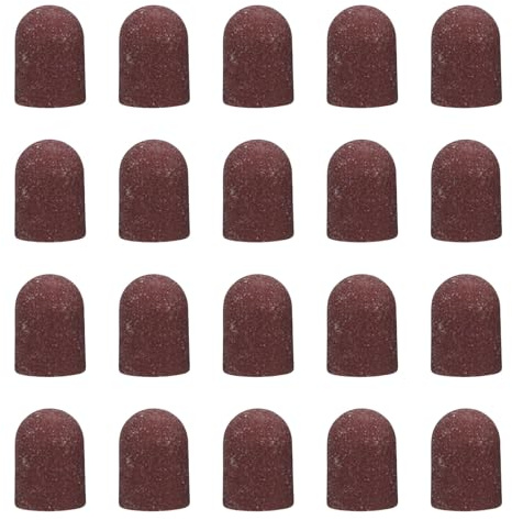 20 Pieces 80-180 Grit Sanding Sleeves for Nails Cutter Suitable for Manicure Pedicure and Podiatry Tasks Foot Care Manicure Sanding Sleeves