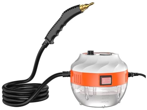 Limpiador a vapor, Limpiador de alta temperatura, nerador esterilización for limpieza aire acondicionado, electrodomésticos cocina Para pisos y coche(Bianco,1)
