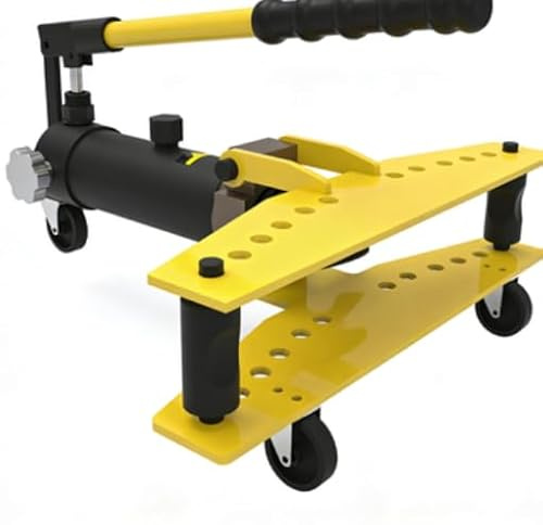 Piegatubi idraulico manuale, 13-34 mm, capacità 6 tonnellate, include 6 matrici per piegare tubi in acciaio, ferro e alluminio