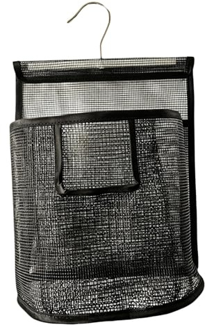 Peg Bag for Washing Line, Large Peg Basket for Washing Line，Hanging Bag with S-Shaped Hook, Bathroom Clothes Storage Basket, Mesh PVC Bath Bags for Home, Bathroom, College Dorm Rooms and Garden