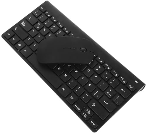 ULDIGI Wireless Keyboard and Mouse Combo Minimalist Design with Reliable Latin Spanish Keyboard Layout, Stylish Resin Material Computer Accessory for Wireless Typing and Productivity