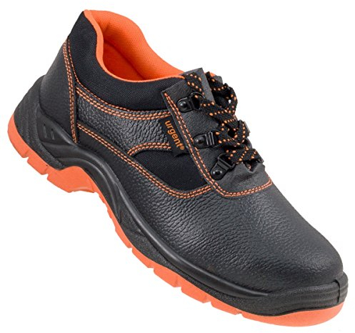 Urgent Arbeitsschuhe Sicherheitsschuhe Modell 201 S1 EN ISO (Schwarz, EU Schuhgrößensystem, Erwachsene, Numerisch, M, 43)