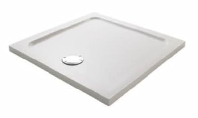 Jacob Delafon Receveur de Douche Flight carré Extra Plat Douche Italienne 90 x 90, Blanc