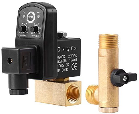 G1 / 2 DN15 Automatische Elektronische Zeitgesteuerte Ablassventil Luftbehälter Wasser Feuchtigkeit für Luftkompressor Kondensat Management, Getrennt Ventil(AC230V)