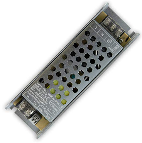 12V DC LED Trafo für Stripes - MR16 GU5.3 LED Halogen, ohne Mindestlast, kein Rauschen, kein Flimmern, Trafo Treiber Netzteil Transformator (dimmbar - 100 Watt - IP20)